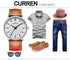 Curren Ultra Thin Watch! - Rugged Genuine Leather! - Slim & Minimalist Design! - 1 Year Warranty!