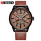 Curren Men's Vintage Look! - Classic Brown! - Sparkling Dial! - Date Function! - Box Packaging! - Water Resistant! - 1 Year Warranty!