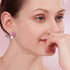 Wing's of Love Earrings - Rose Gold Plated - Sparkling European Crystals & European Pearl - Free Box Packaging!