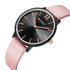 Curren Elegance! - Women's Watch - Pink & Black Tone! - Genuine Leather Strap! - Two Hand Design! - 1 Year Warranty!