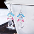 Fabulous Drops! (Unicorn Rainbow) - Sterling Silver (Chandi) S925 Earrings! - Embellished with Genuine European Crystals! - Free Box Packaging!
