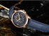 Naviforce Men's Blue & Rose Gold Classic! - Limited Edition! - Modern Design! - Genuine Leather! - 1 Year Warranty!