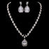 Elizabeth Jewellery Set - Necklace + Earrings - AAA Sparkling Cubic Zirconia - Statement Jewellery - Free Box Packaging