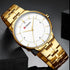 Curren Classic! - Men's Watch - Classic Gold & White - Stainless Steel Strap - 1 Year Warranty!