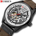 Curren Men's Automatic Master Watch! - No Battery Needed! - Dark Coffee Brown & Silver! - Ultrasoft Leather! -1 Year Warranty!