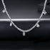 Party Chocker Necklace - White Gold Plated - AAA Cubic Zirconia - Free Box Packaging!
