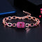 Rose Gold Plated Turkish Bracelet - Statement Jewellery - Cubic Zircon - Box Packaging