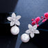 Pearl Party Earrings - Statement Jewellery - Cubic Zircon - Box Packaging