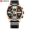 Curren Eternity (Deep Dark & Rose Gold) - Men's Watch - 1 Year Warranty - Chronograph - 3 ATM Water Resistant