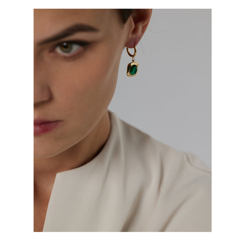 Theodora Set - Necklace with Earrings - 18K Genuine Gold Plated over Pure Stainless Steel! - Chic Design! - Free Box Packaging!