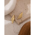 Shimmering Staircase - Modern Earrings - 18K Genuine Gold Plated over Pure Stainless Steel - Non Tarnish - Chic Design! - Free Box Packaging!