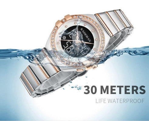 Kademan Women's Crystal Party! - 14k Gold Plated! - Digital + Analog Time! - 1 Year Warranty! - Hot Seller!