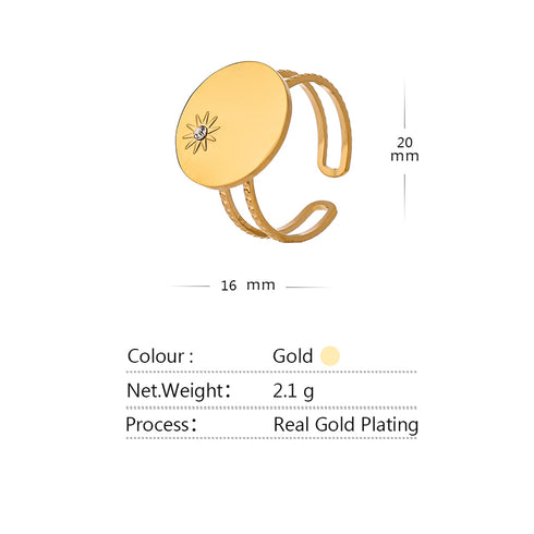 Midas Touch Ring! - Adjustable Size! - 18K Genuine Gold Plated! - Chic Design! - Free Box Packaging!