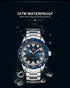 Naviforce Men's - Modern Majestic Steel! (Blue Grey) - Water Resistant!- 1 Year Warranty!