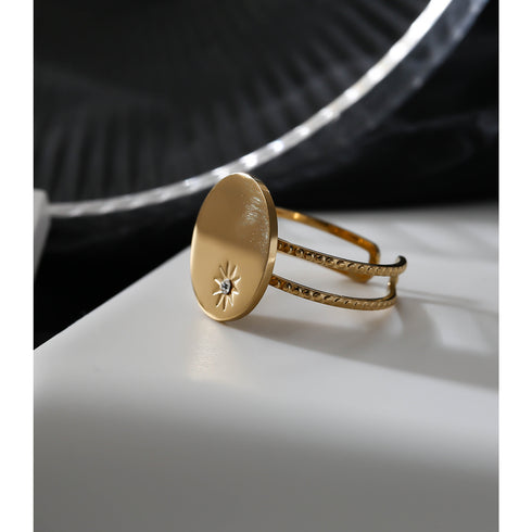 Midas Touch Ring! - Adjustable Size! - 18K Genuine Gold Plated! - Chic Design! - Free Box Packaging!