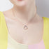 Layers of Love Necklace - Rose Gold Plated - AAA+ Cubic Zircon Stones - Modern Design - Free Box Packaging