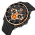 Megir - Men's Watch - 1 Year Warranty - Silicon Strap - Chronograph - 3 ATM Water Resistant