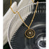 Moonstar - Necklace - 18K Genuine Gold Plated over Pure Stainless Steel - Non Tarnish - Chic Design! - Free Box Packaging!