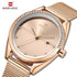 Naviforce Elegance - Women's Watch - Rose Gold Plated - Adjustable Mesh Steel Strap - 1 Year Warranty - Free Box Packaging