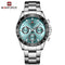 Naviforce Millionaire - Enchanting Turquoise - Unisex Watch - Chronograph - 1 Year Warranty! - Water Resistant!