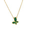 Flutter With Me - Necklace - 18K Genuine Gold Plated over Pure Stainless Steel - Non Tarnish - Chic Design! - Free Box Packaging!