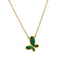 Flutter With Me - Necklace - 18K Genuine Gold Plated over Pure Stainless Steel - Non Tarnish - Chic Design! - Free Box Packaging!