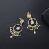 Ethnic Earrings - 14K Gold Plated - AAA Cubic Zirconia - Free Box Packaging!