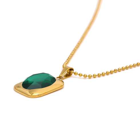 Theodora Set - Necklace with Earrings - 18K Genuine Gold Plated over Pure Stainless Steel! - Chic Design! - Free Box Packaging!