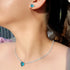 Romantic Blue Party Set - Earrings & Necklace - Statement Jewellery - Cubic Zircon - Box Packaging