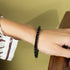 Niovani Tennis Bracelet! - Black Gold Plated! - Black AAA+ Cubic Zirconia! - Sparkling! - Free Box Packaging!