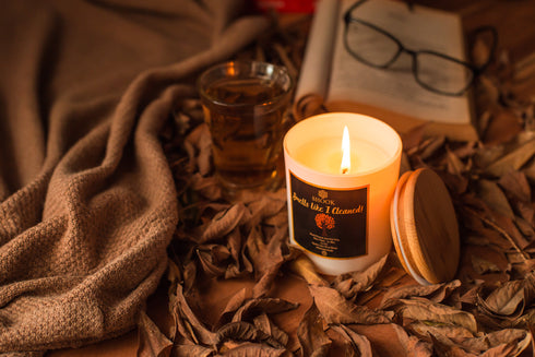 Smells Like I Cleaned! - Blood Orange Scented Candle - Double Wick - Free SHOOK Carry Bag Included