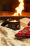 Good Vibes - Woodfire & Bakhoor Scented Candle - Free SHOOK Carry Bag Included!
