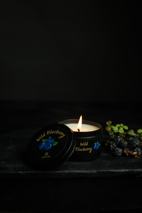 Wild Blueberry - Blueberry Scented Candle - Sing Wick - Free Shook Carry Bag Included!