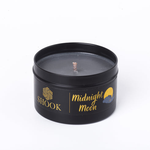 Midnight Moon - Floral Musk Scented Candle - Free SHOOK Carry Bag Included!