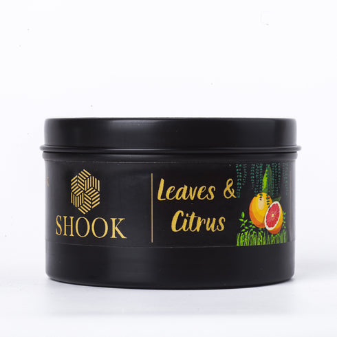 Leaves & Citrus - Honeysuckle Scented Candle - Free SHOOK Carry Bag Included!