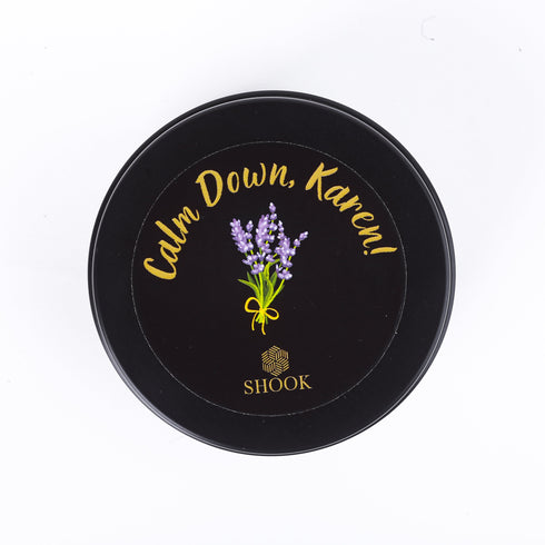 Calm Down, Karen! - Lavender Scented Candle - Free SHOOK Carry Bag Included!