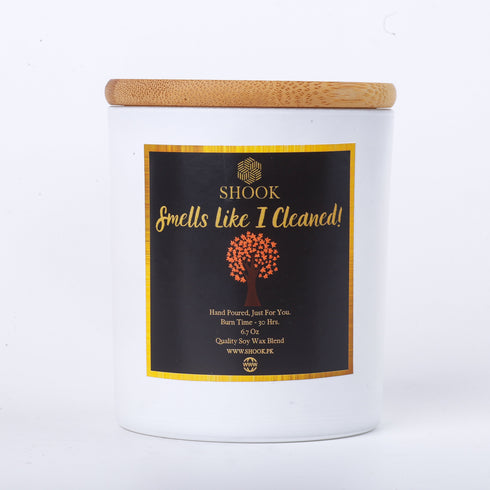 Smells Like I Cleaned! - Blood Orange Scented Candle - Double Wick - Free SHOOK Carry Bag Included