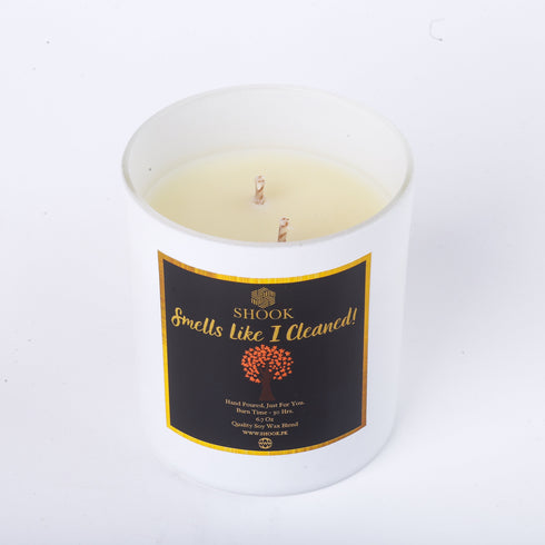 Smells Like I Cleaned! - Blood Orange Scented Candle - Double Wick - Free SHOOK Carry Bag Included