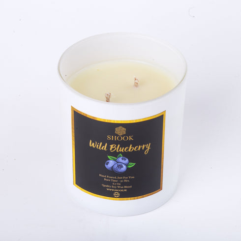 Wild Blueberry - Blueberry Scented Candle - Double Wick - Free Shook Carry Bag