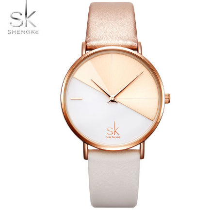 Shengke Women's Two Tone! - Genuine Ultra Soft Leather! - Water Resistant! - Free Box Packaging!