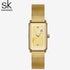 Shengke Classic - Women's Watch - Classic Gold - Adjustable Steel Strap - 1 Year Warranty - Free Box Packaging!