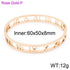 Royal Family! - Rose Gold Plated Bangle! - 316L Fine Stainless Steel! - Free Box Packaging!
