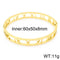 Royal Family! - 14K Gold Plated Bangle! - 316L Fine Stainless Steel! - Free Box Packaging!