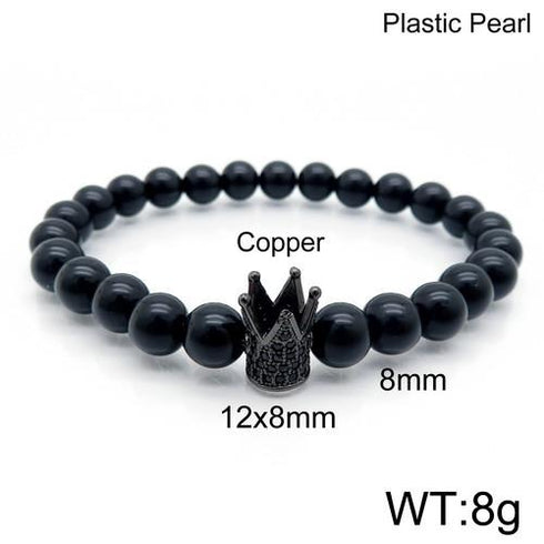 Nobility! - Adjustable Bracelet! - Jet Black! - AAA Cubic Zirconia! - Free Box Packaging!