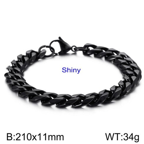 Cuban Link Bracelet! – Thick! - Jet Black Gold Plated! – Long Lasting Polish & Shine! – Hot Seller! (Men/Women)