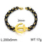 Anchor Bracelet! - Black Steel & 14K Gold Plated! - Long Lasting Polish & Shine! - Hot Seller! - 24MM Width! (Men/Women)