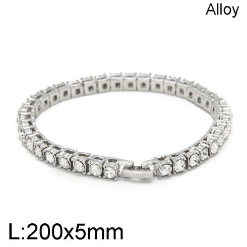 Niovani Tennis Bracelet! - AAA+ Cubic Zirconia! - Sparkling! - Men/Women - Free Box Packaging!