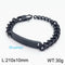 Miami Bracelet - Unisex - Brushed Black - Pure 316L Surgical Grade Stainless Steel - Free Box Packaging