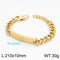 Miami Bracelet - Unisex - 14K Gold Plated - Pure 316L Surgical Grade Stainless Steel - Free Box Packaging
