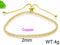 Stellar! - 14K Gold Plated Adjustable Bracelet! - Studded with AAA+ Cubic Zirconia Stones! - Free Box Packaging!